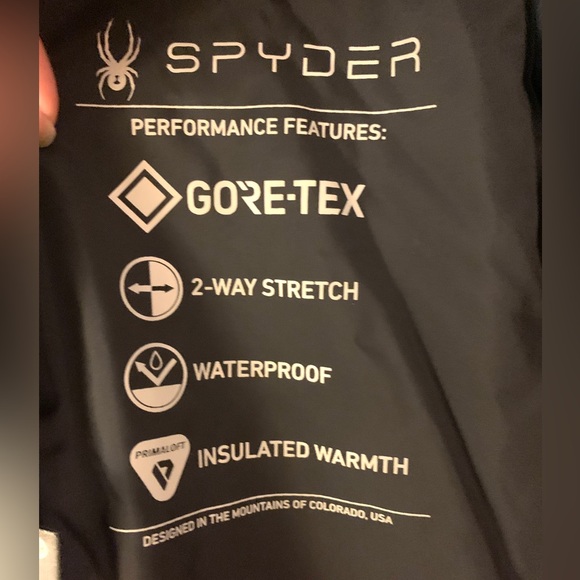 SPYDER Men’s Trigger GTX Jacket in Blue Red Option Size XL - Picture 4 of 9